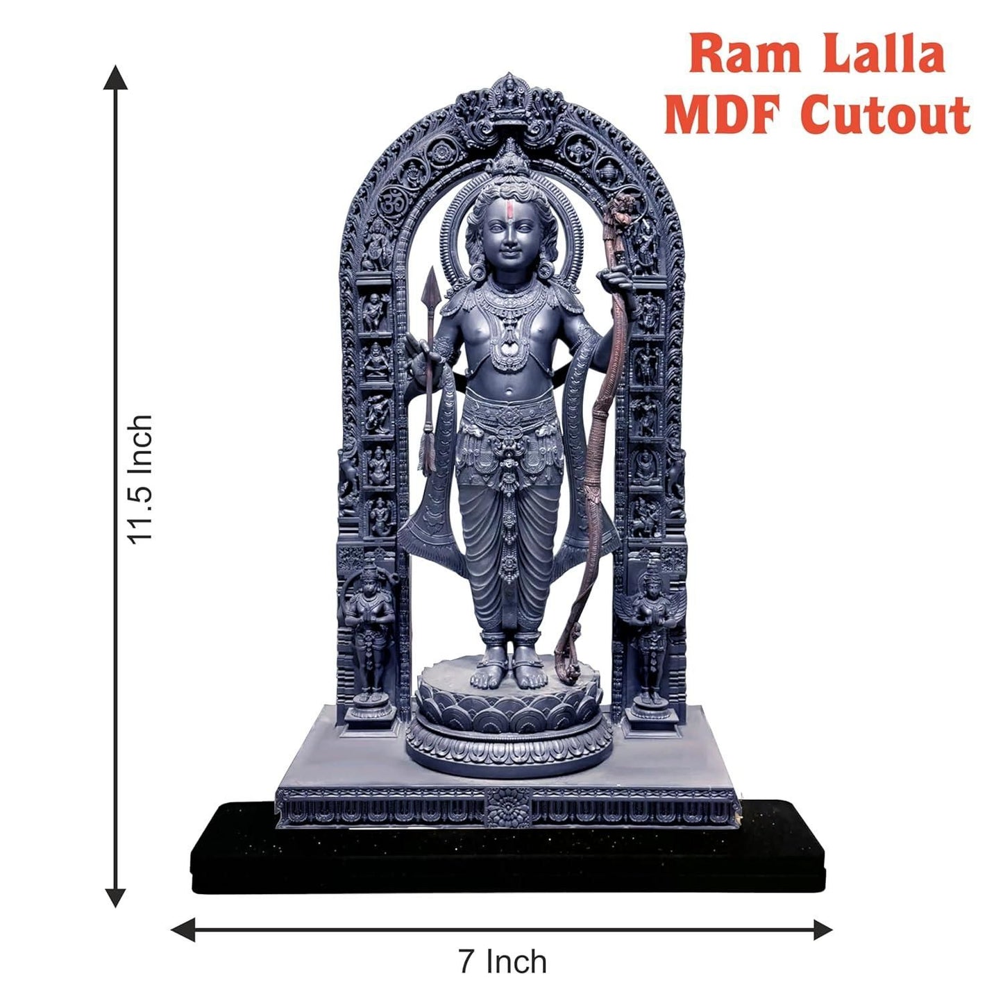 Ram Lalla MDF Cutout of Ram Lalla Statue in Ayodhya Mandir (2D)